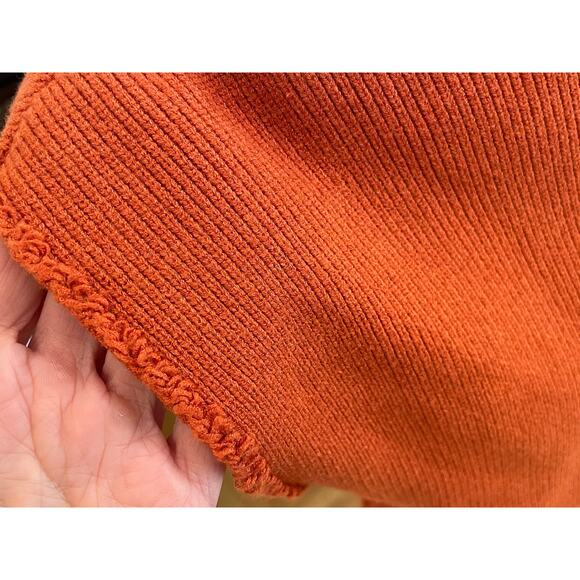 Free People Burnt Orange Oakleigh Oversized Boyfriend Sweater Vest, Size XS - Picture 7 of 16